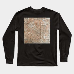 Map of Milan, Italy / Milano, Italia 1800s Long Sleeve T-Shirt